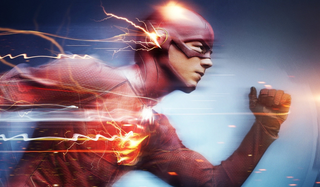Barry Allen The Flash for 1024 x 600 widescreen resolution