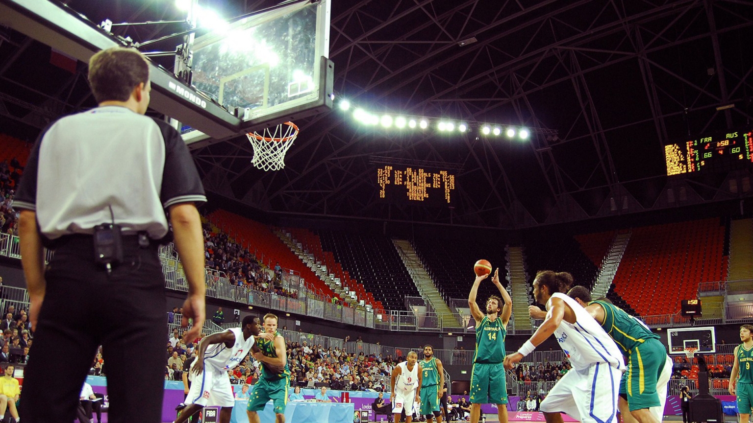 Basketball on the Olympic Park for 1536 x 864 HDTV resolution