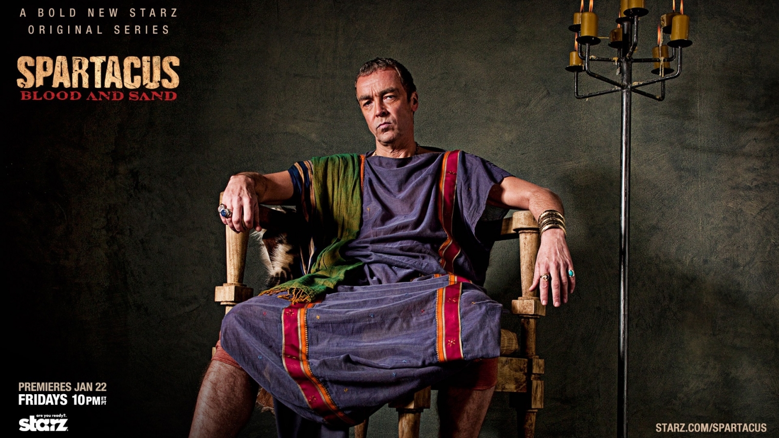 Batiatus Spartacus: Blood and Sand for 1600 x 900 HDTV resolution