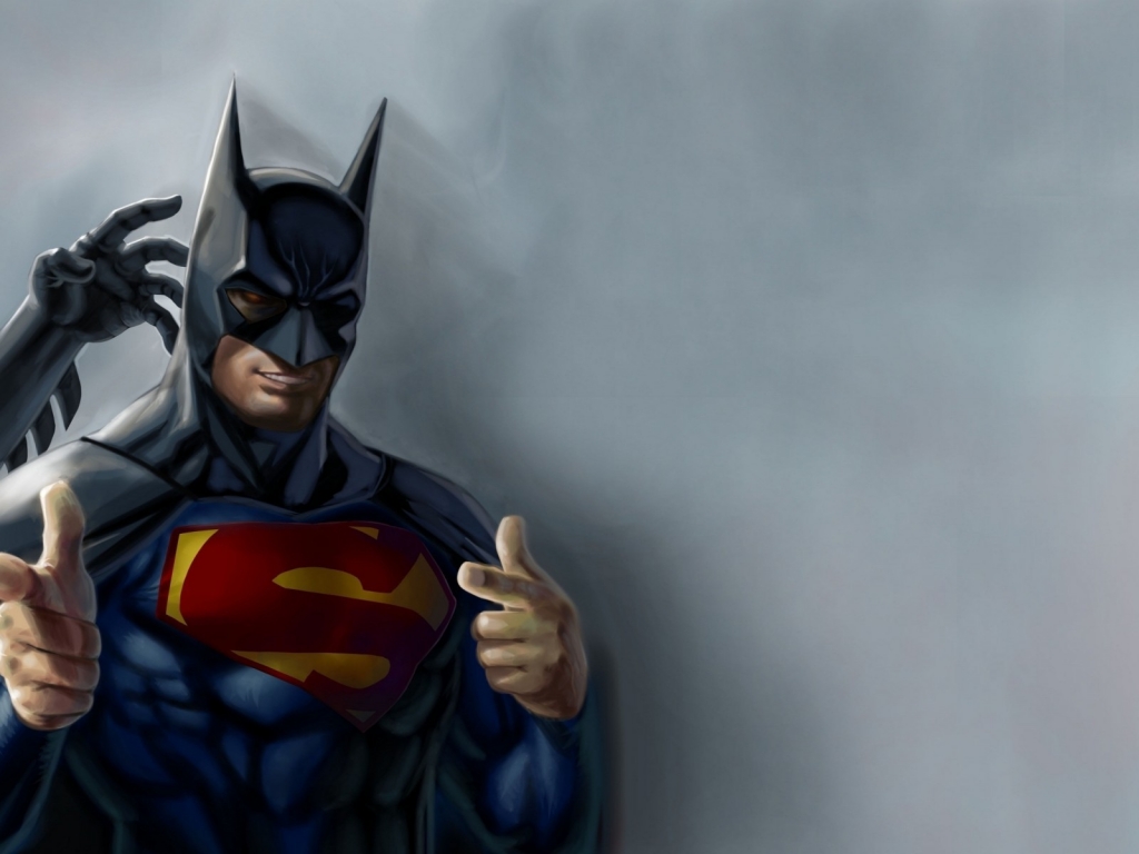 Batman and Superman for 1024 x 768 resolution
