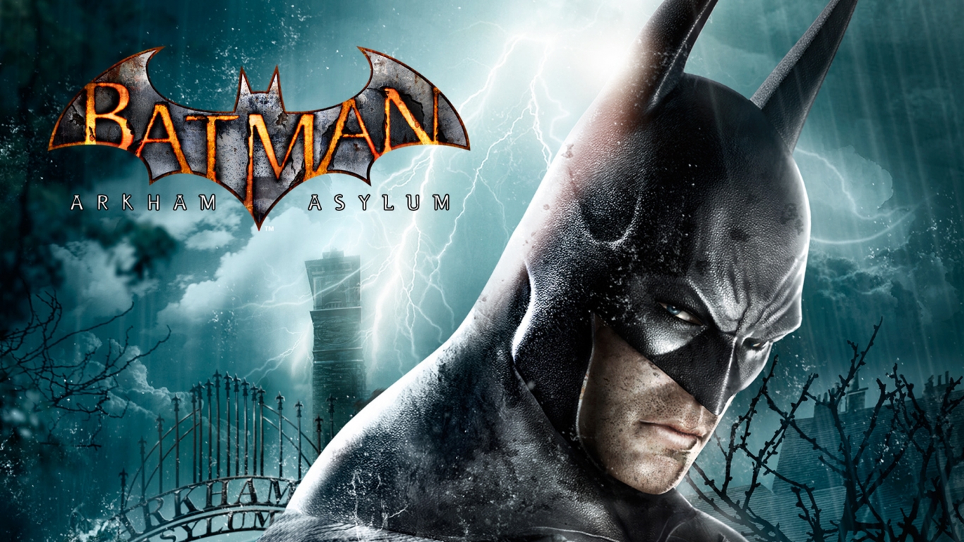 Batman Arkham Asylum for 1366 x 768 HDTV resolution
