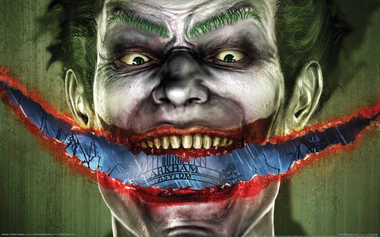 Batman Arkham Asylum Art for 1280 x 800 widescreen resolution