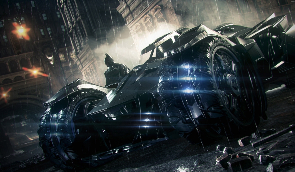 Batman Arkham Knight 3 Car for 1024 x 600 widescreen resolution