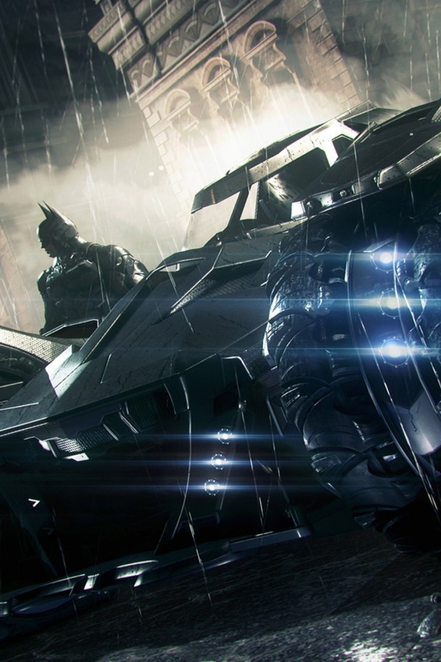 Batman Arkham Knight 3 Car for 640 x 960 iPhone 4 resolution