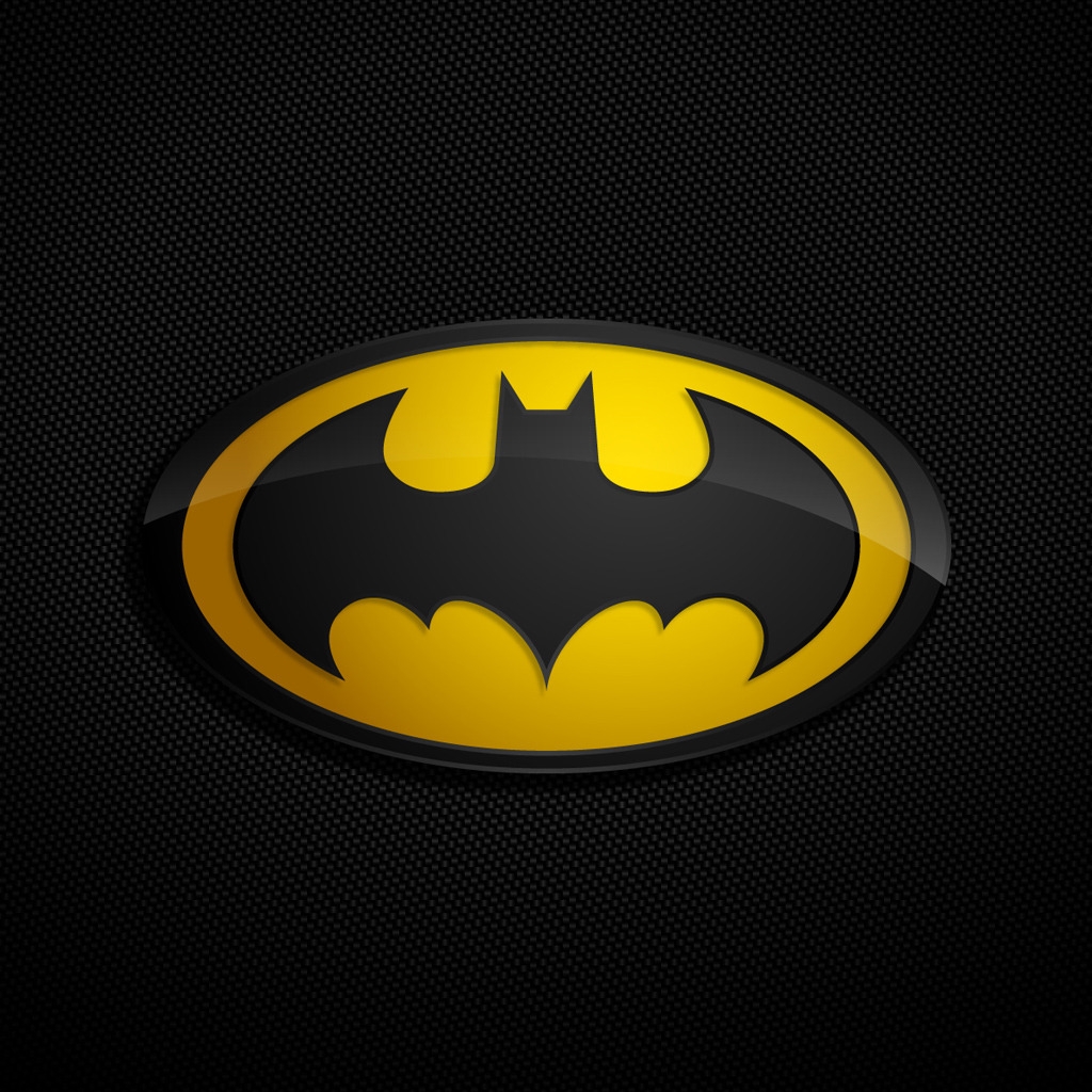 Batman Logo for 1024 x 1024 iPad resolution