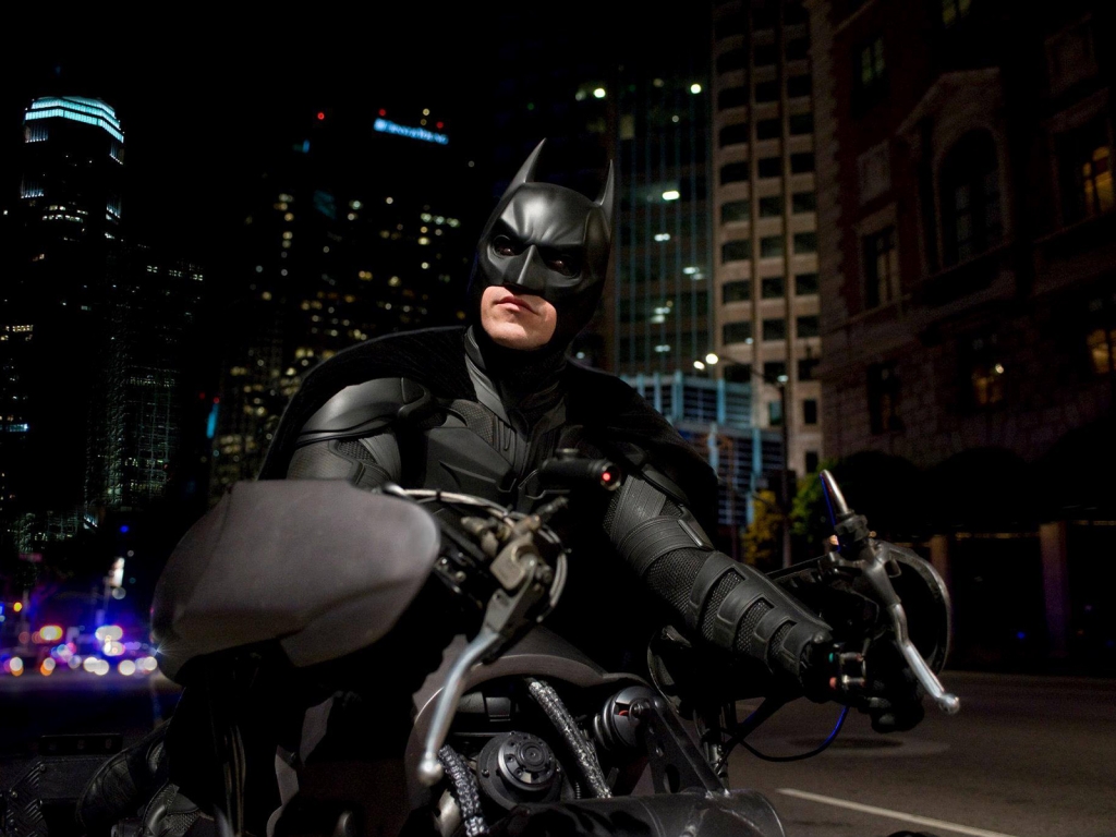 Batman on Bike for 1024 x 768 resolution