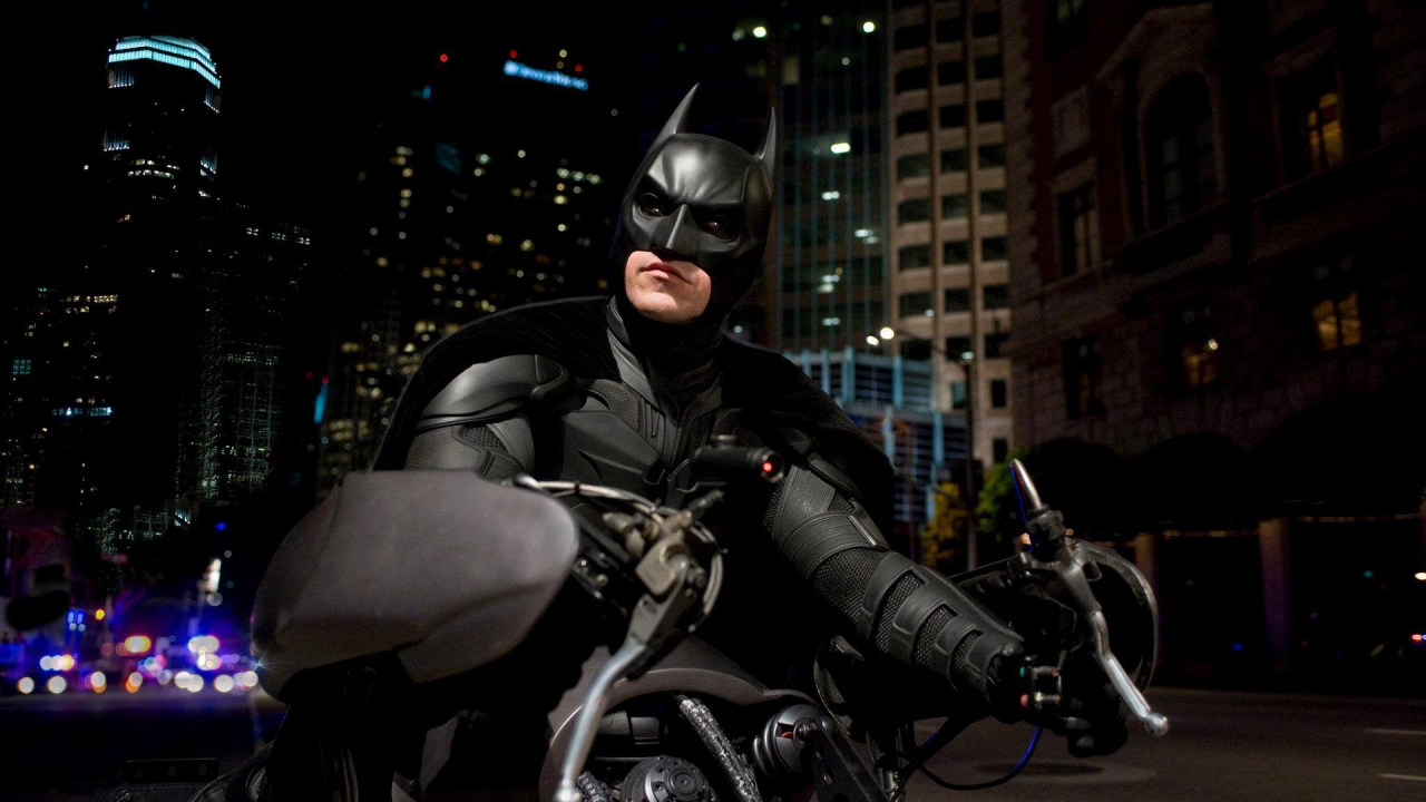 Batman on Bike for 1280 x 720 HDTV 720p resolution