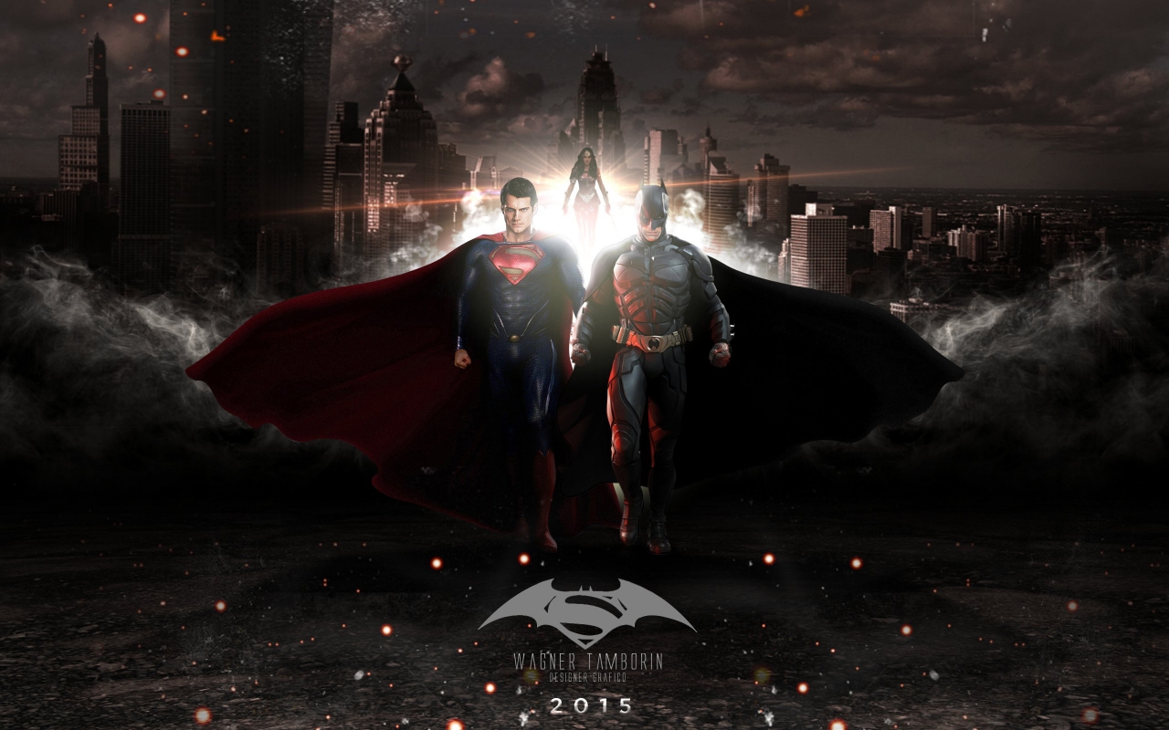 Batman vs Superman for 1280 x 800 widescreen resolution