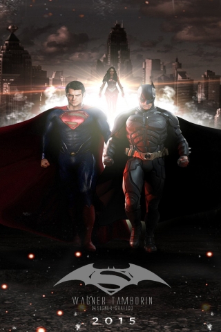 Batman vs Superman for 320 x 480 iPhone resolution