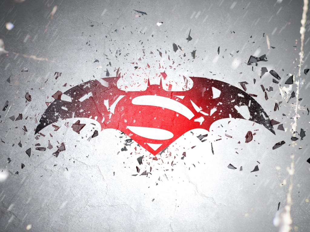 Batman vs Superman Awesome Logo for 1024 x 768 resolution
