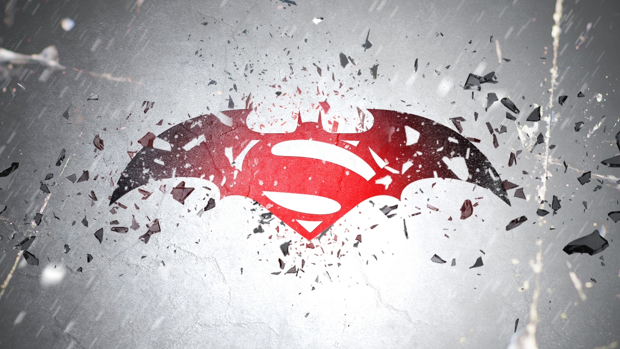 Batman vs Superman Awesome Logo for 1280 x 720 HDTV 720p resolution
