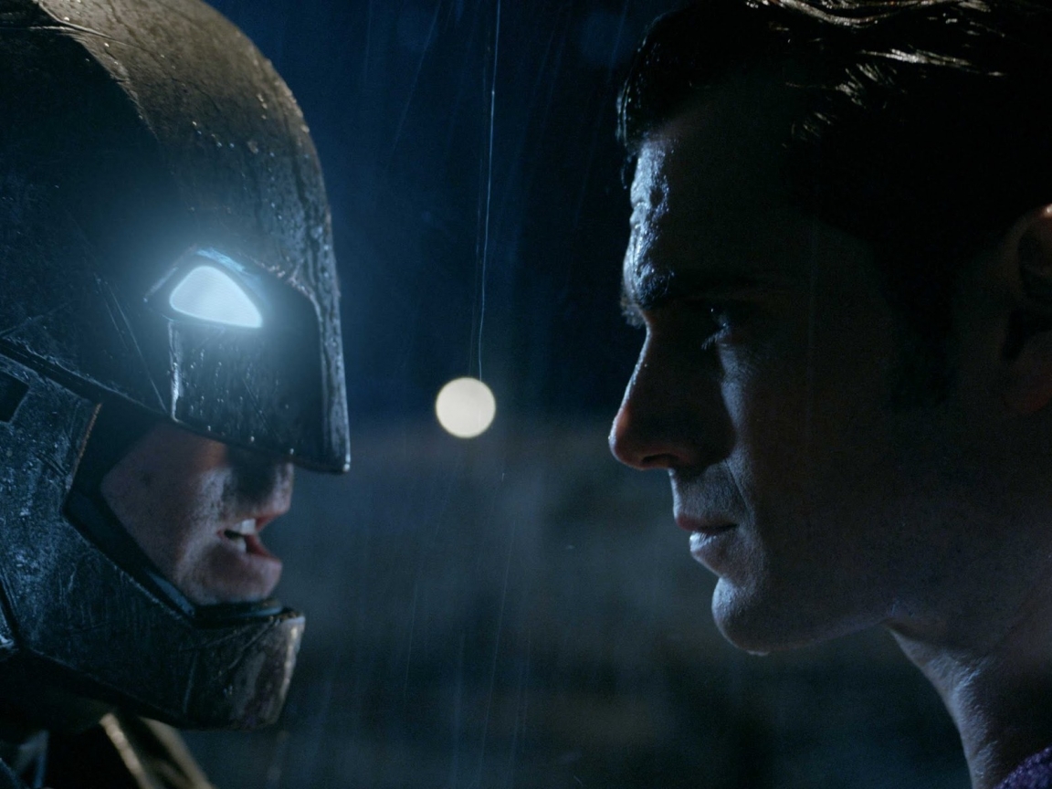 Batman vs Superman Face to Face for 1152 x 864 resolution