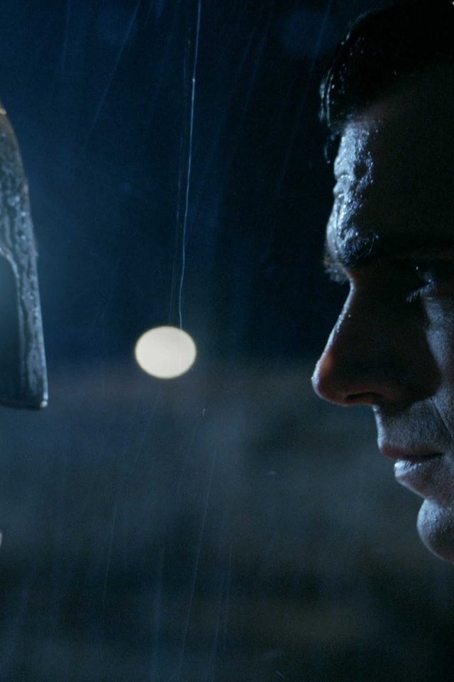 Batman vs Superman Face to Face for 640 x 960 iPhone 4 resolution