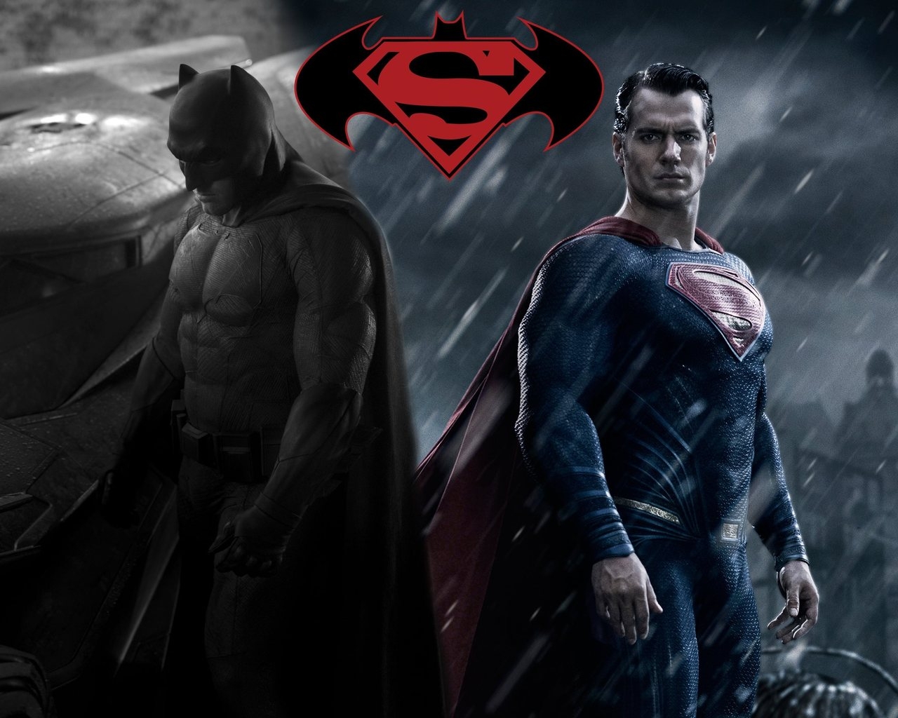 Batman vs Superman Fan Art for 1280 x 1024 resolution