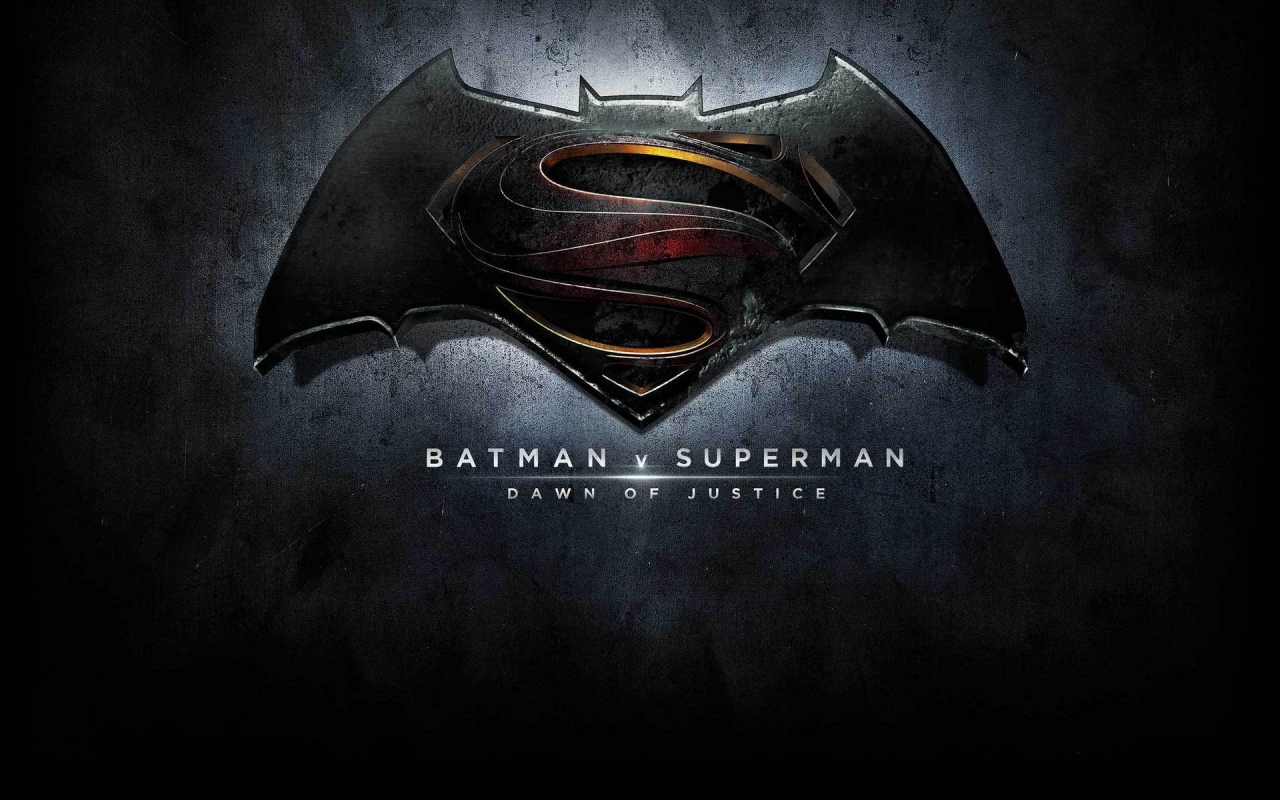 Batman vs Superman Logo for 1280 x 800 widescreen resolution