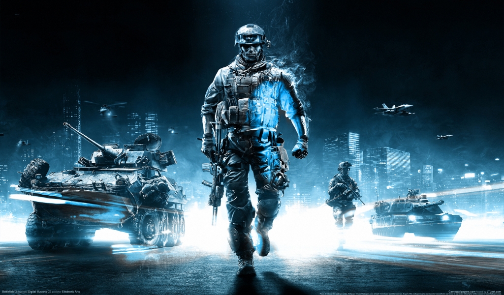 Battlefield 3 Action Game for 1024 x 600 widescreen resolution
