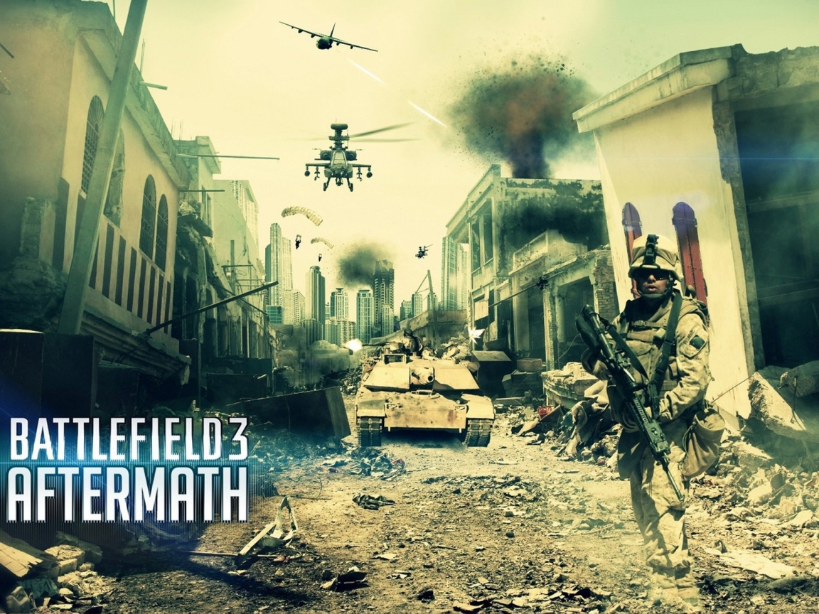Battlefield 3 Aftermath for 1152 x 864 resolution