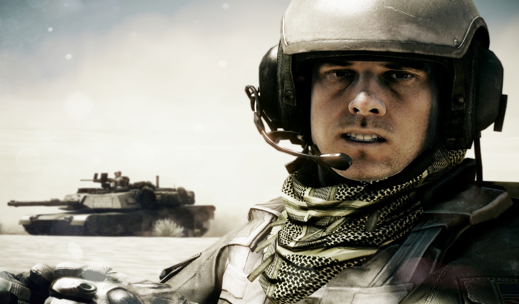 Battlefield 3 Character for 1024 x 600 widescreen resolution