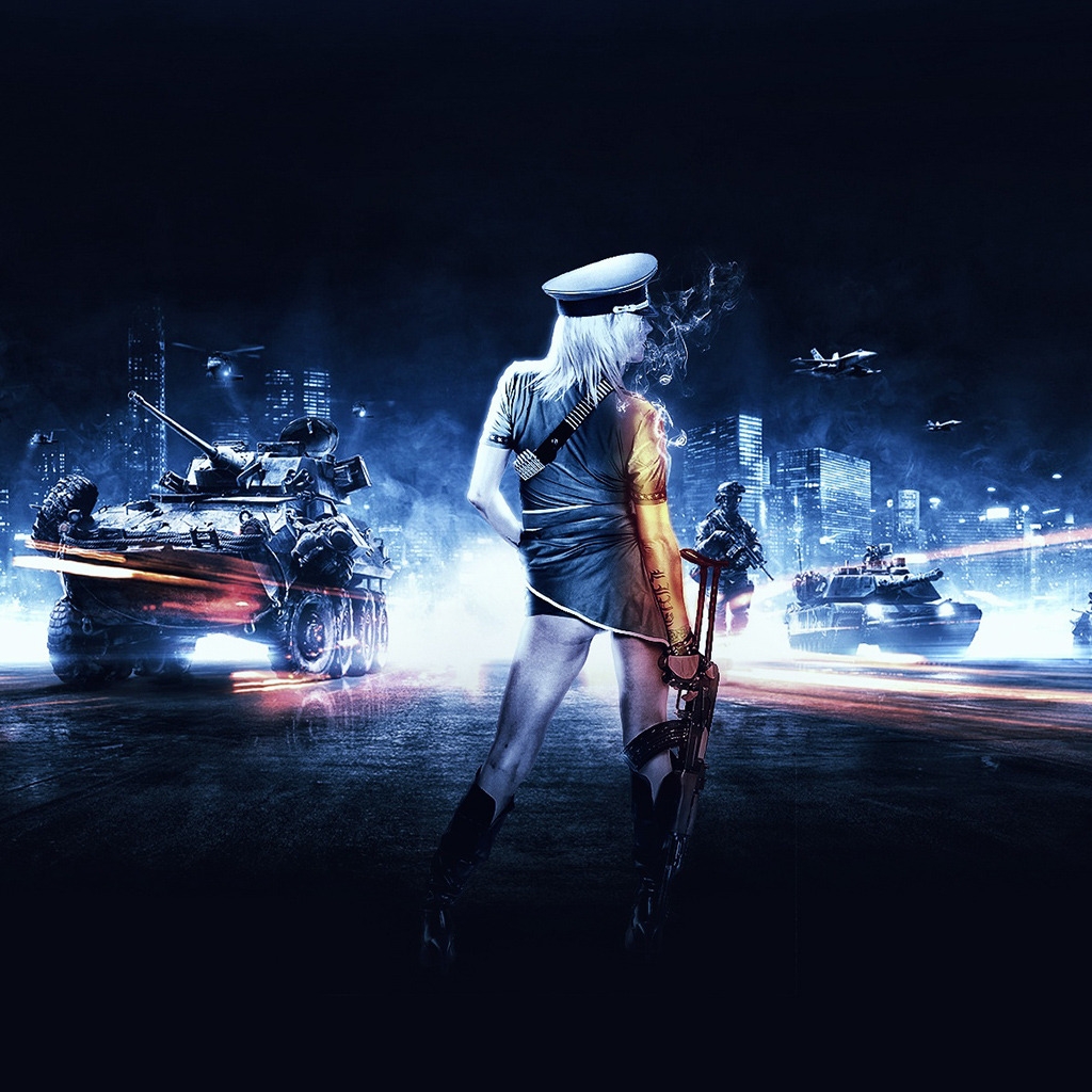 Battlefield 3 Girl for 1024 x 1024 iPad resolution