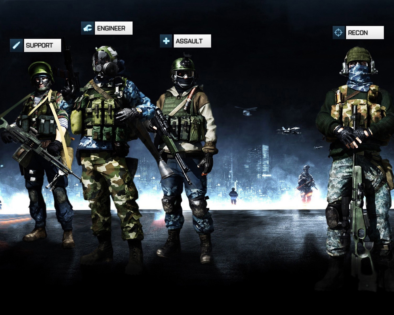 Battlefield 3 Team for 1280 x 1024 resolution