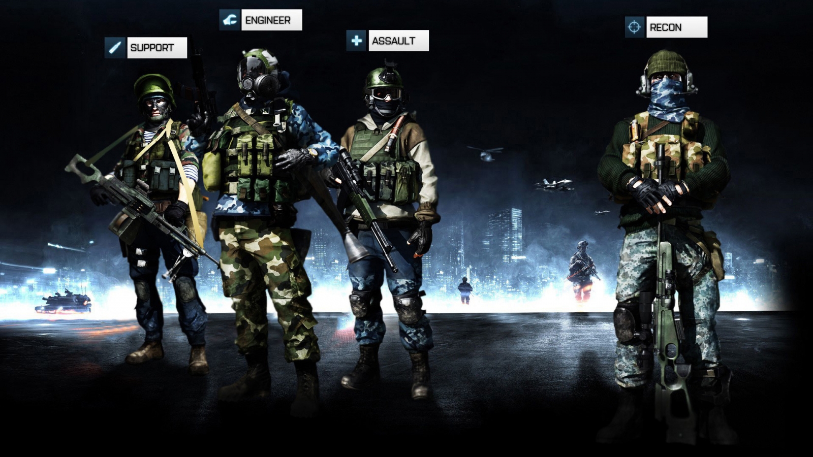 Battlefield 3 Team for 1600 x 900 HDTV resolution