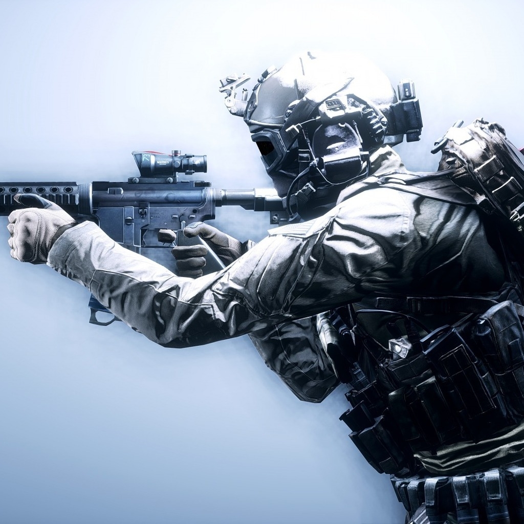 Battlefield 4 Soldier for 1024 x 1024 iPad resolution