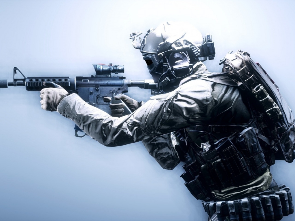 Battlefield 4 Soldier for 1024 x 768 resolution