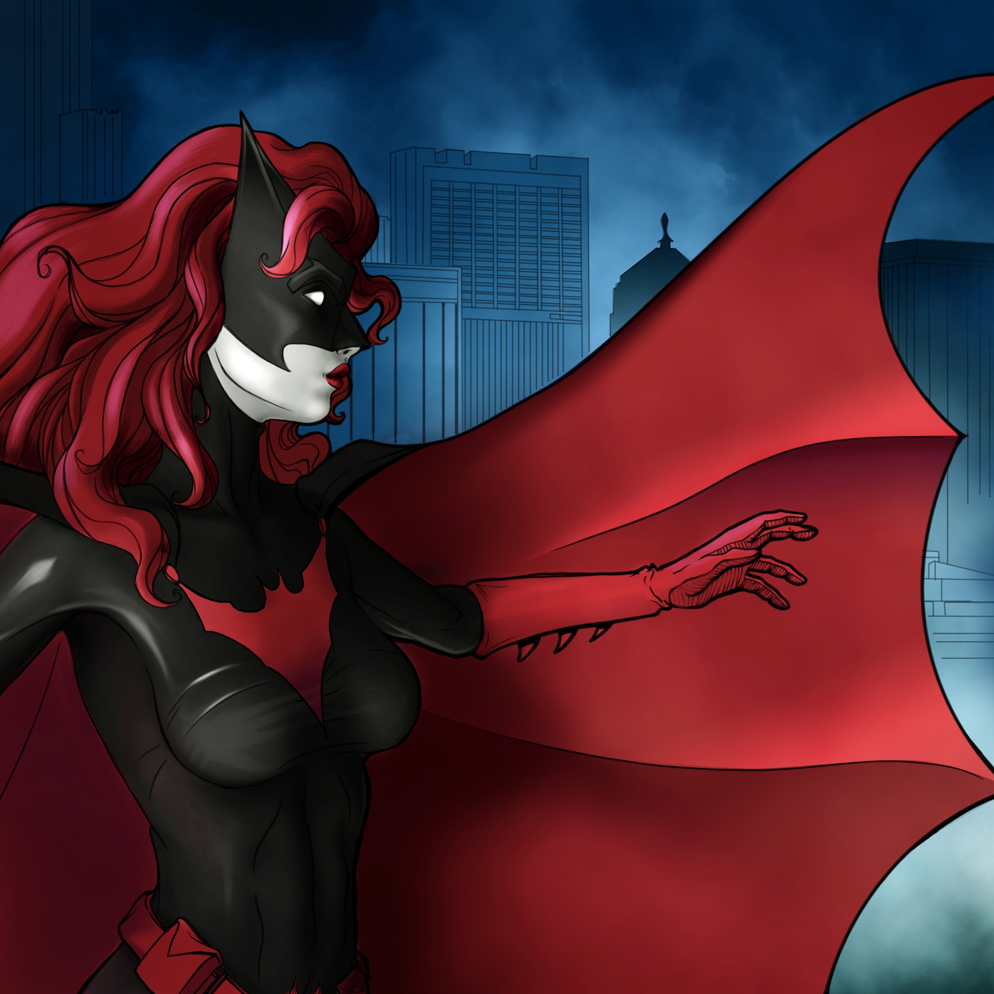 Batwoman for 2048 x 2048 New iPad resolution