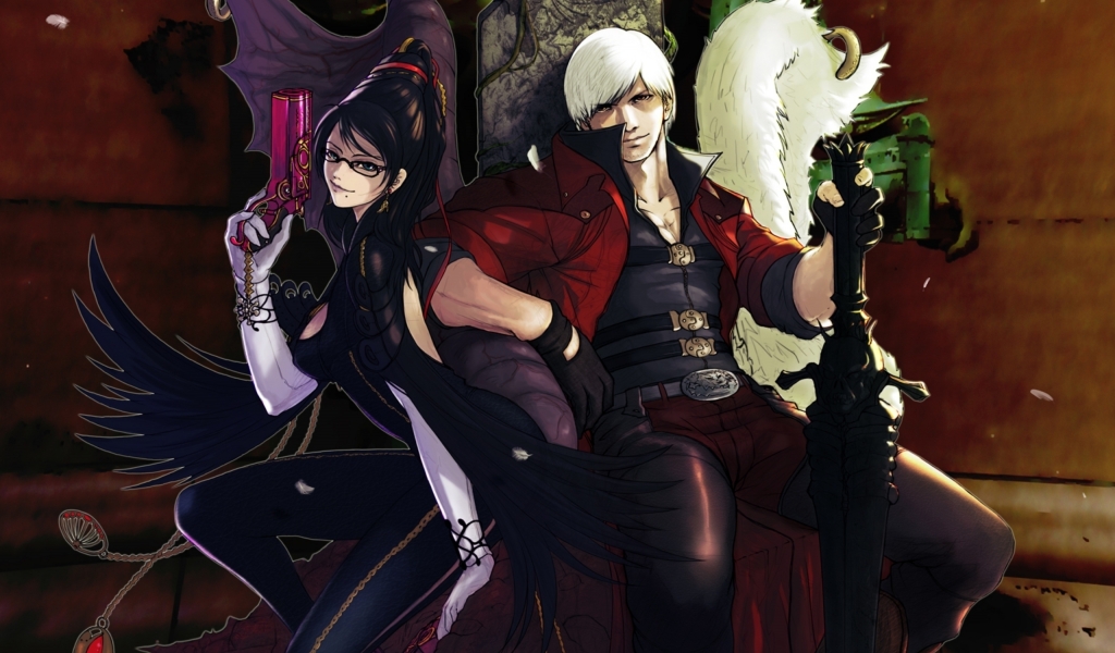 Bayonetta VS Devil May Cry 4 for 1024 x 600 widescreen resolution