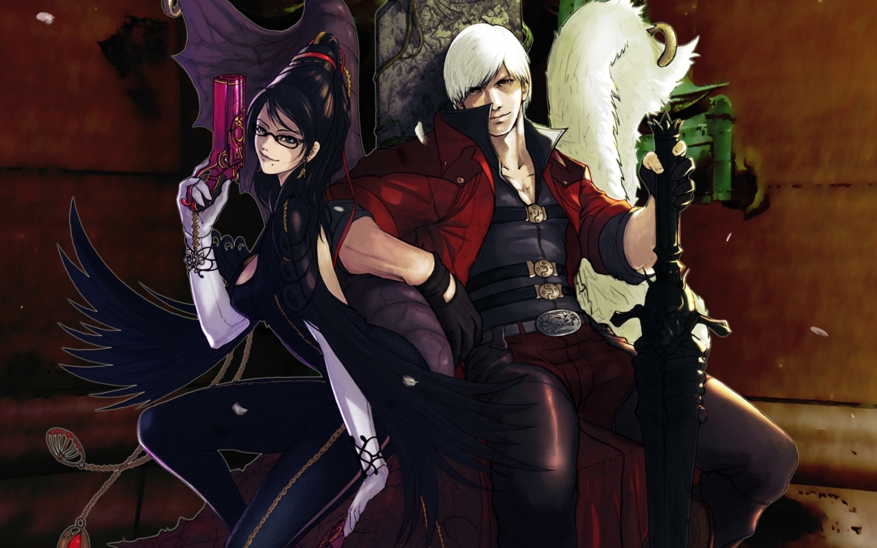 Bayonetta VS Devil May Cry 4 for 1280 x 800 widescreen resolution