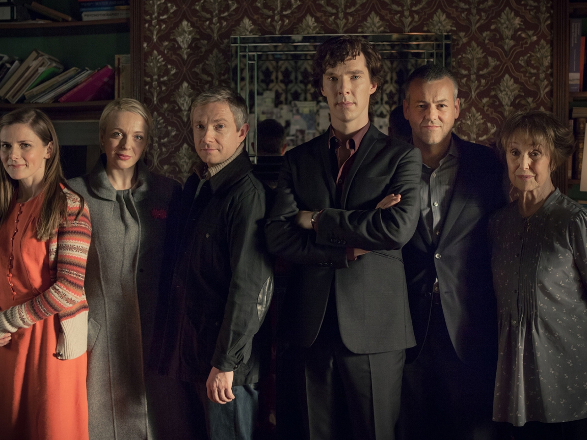 BBC Sherlock Cast for 1152 x 864 resolution