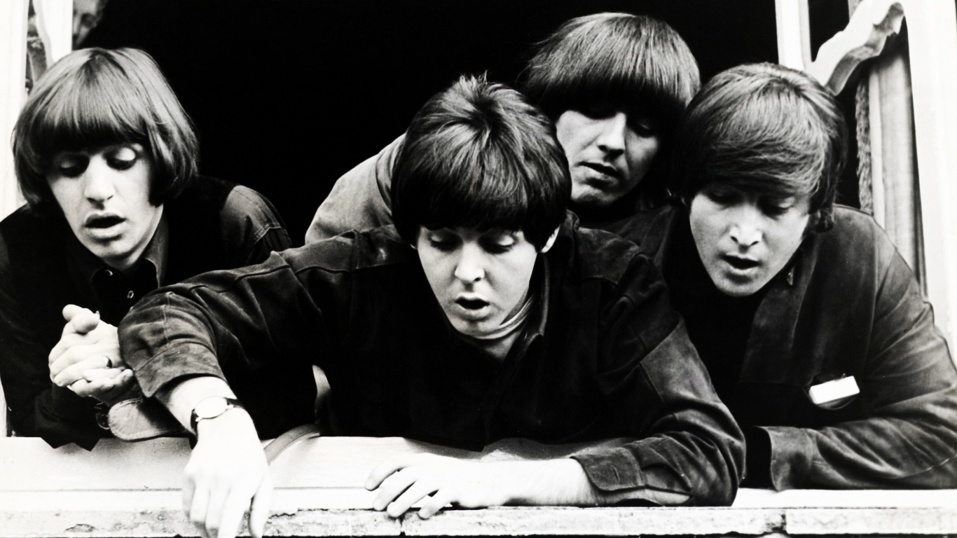 Beatles in The Youth for 1366 x 768 HDTV resolution