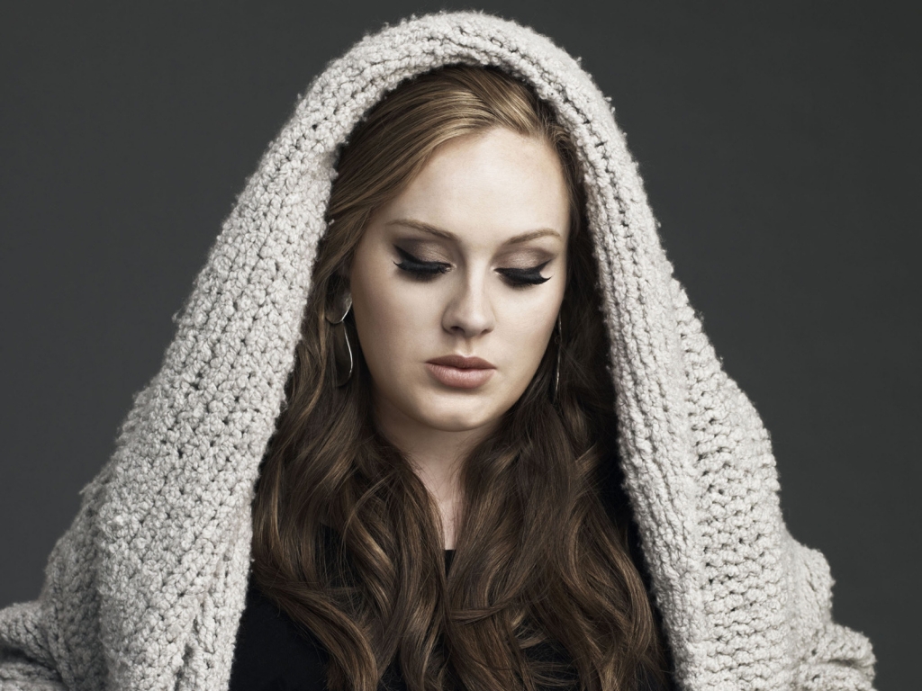 Beautiful Adele for 1024 x 768 resolution
