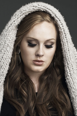 Beautiful Adele for 320 x 480 iPhone resolution
