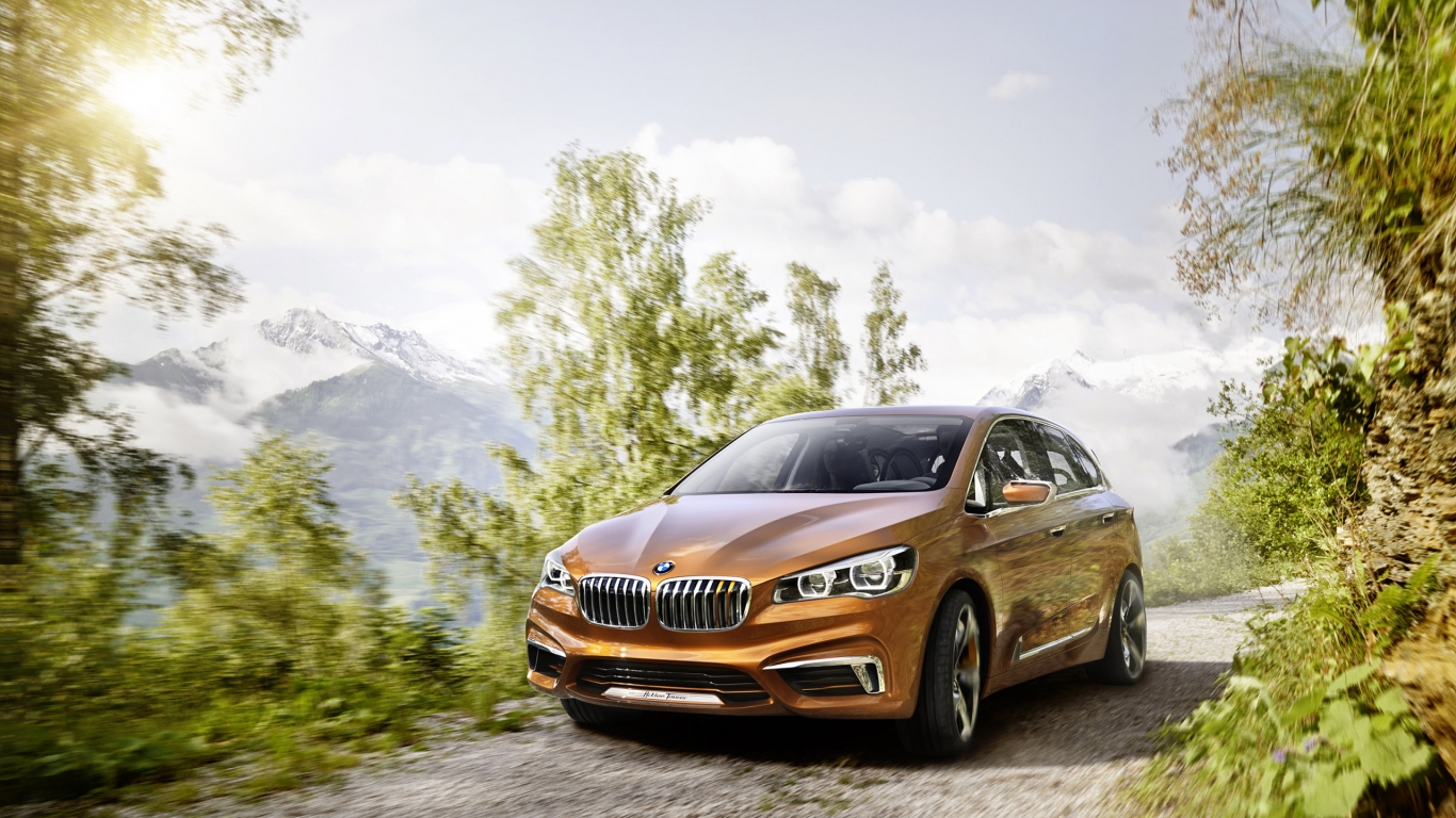 Beautiful BMW Concept Active Tourer for 1366 x 768 HDTV resolution