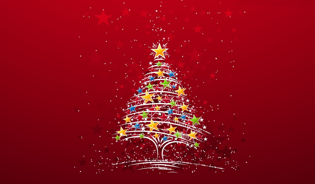 Beautiful Christmas Tree for 1024 x 600 widescreen resolution