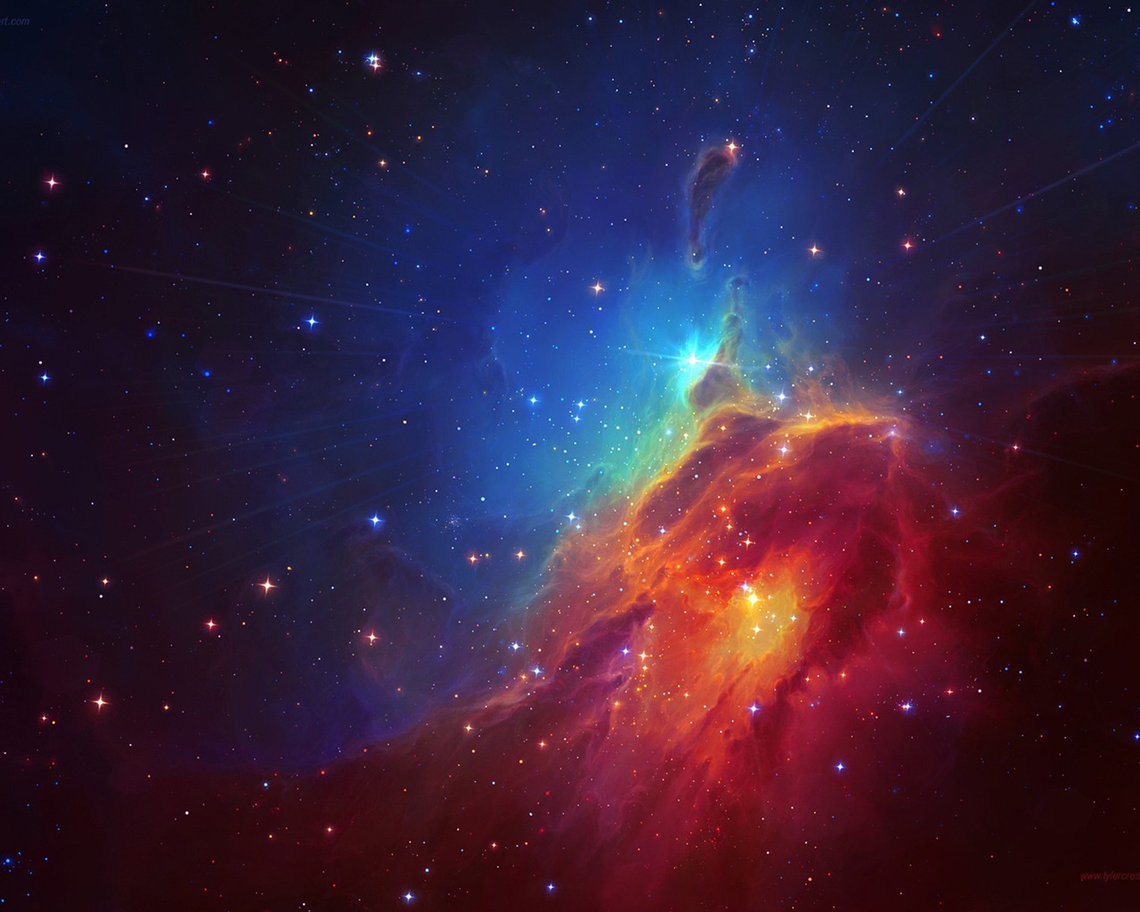 Beautiful Colourful Galaxy for 1280 x 1024 resolution