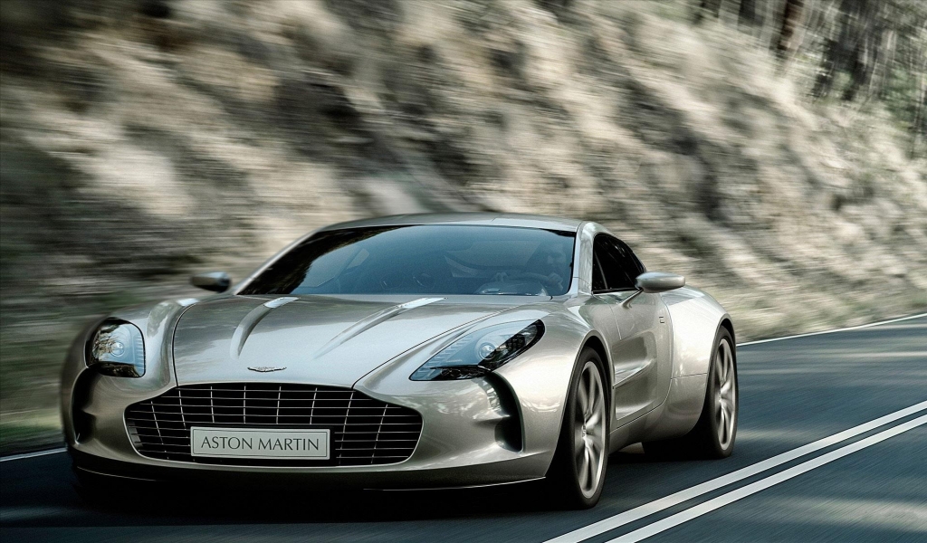 Beautiful Coupe Aston Martin Front for 1024 x 600 widescreen resolution