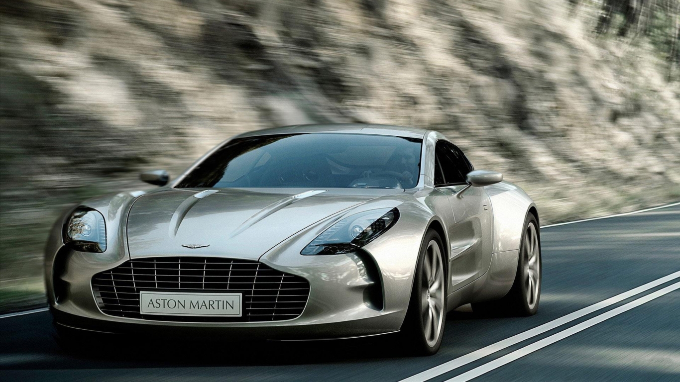 Beautiful Coupe Aston Martin Front for 1366 x 768 HDTV resolution