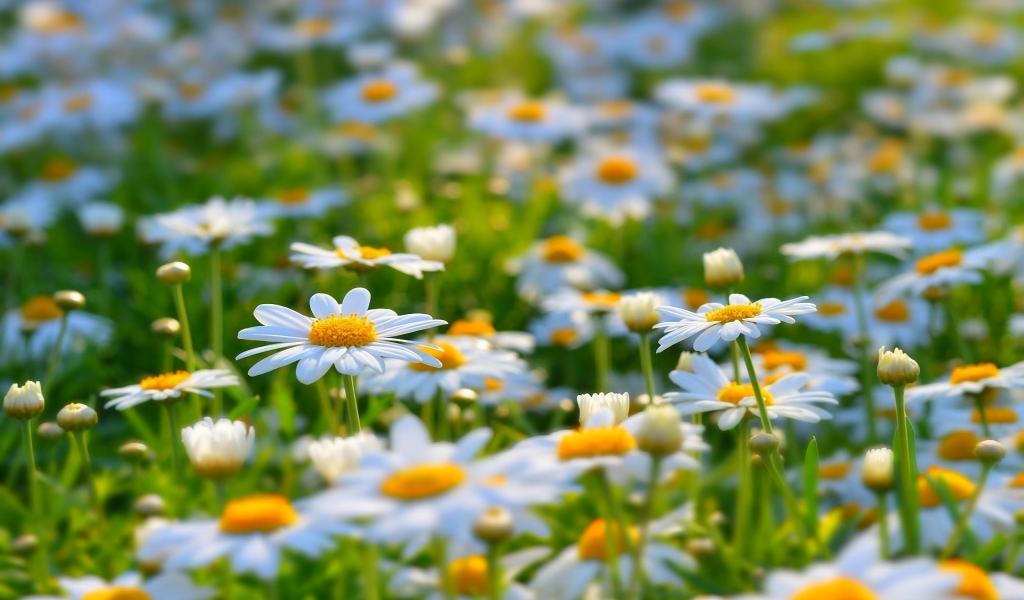 Beautiful Daisies for 1024 x 600 widescreen resolution