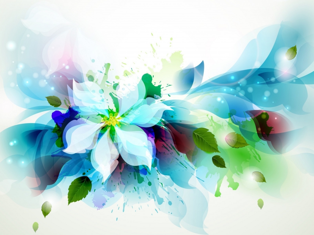 Beautiful Flower Art for 1024 x 768 resolution