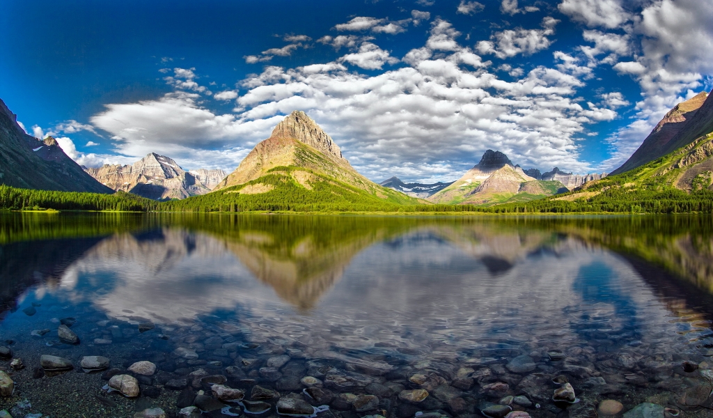 Beautiful Glacier National Park for 1024 x 600 widescreen resolution