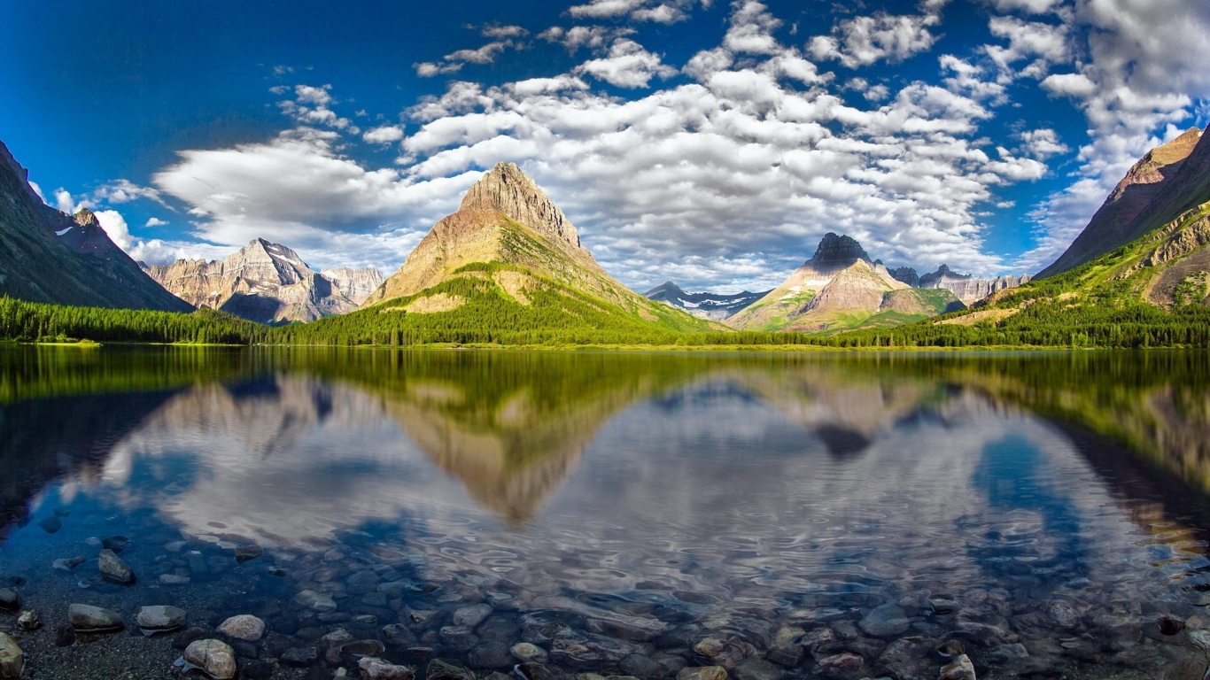 Beautiful Glacier National Park for 1366 x 768 HDTV resolution