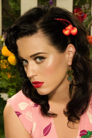 Beautiful Katy Perry for 320 x 480 iPhone resolution
