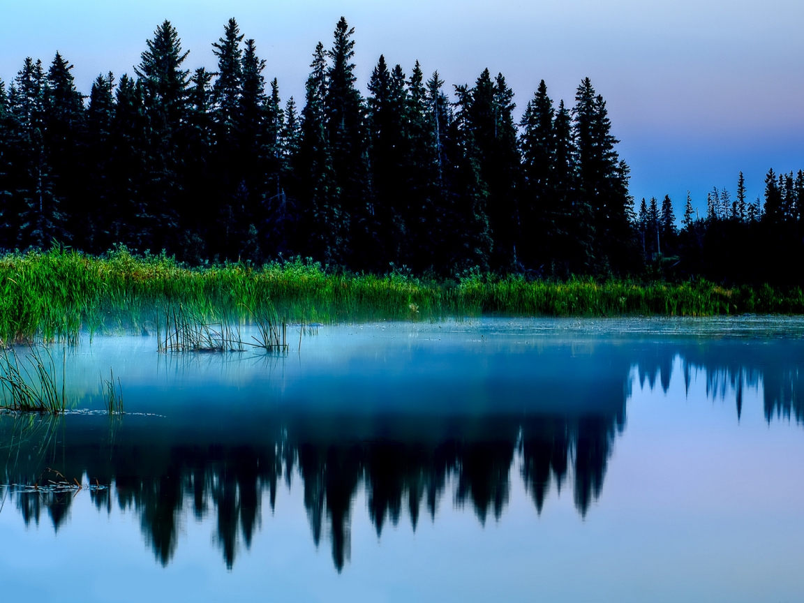 Beautiful Lake Reflection Landscape for 1152 x 864 resolution