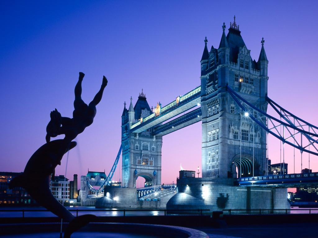 Beautiful London Tower Bridge for 1024 x 768 resolution