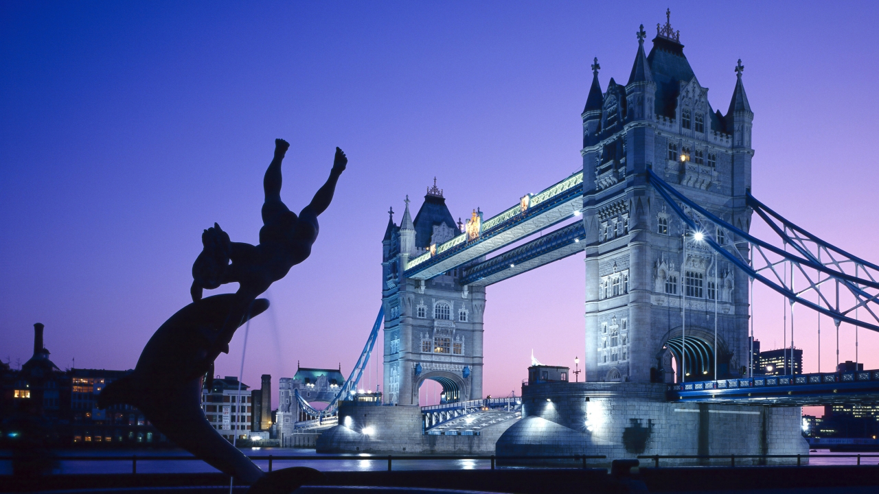 Beautiful London Tower Bridge for 1280 x 720 HDTV 720p resolution