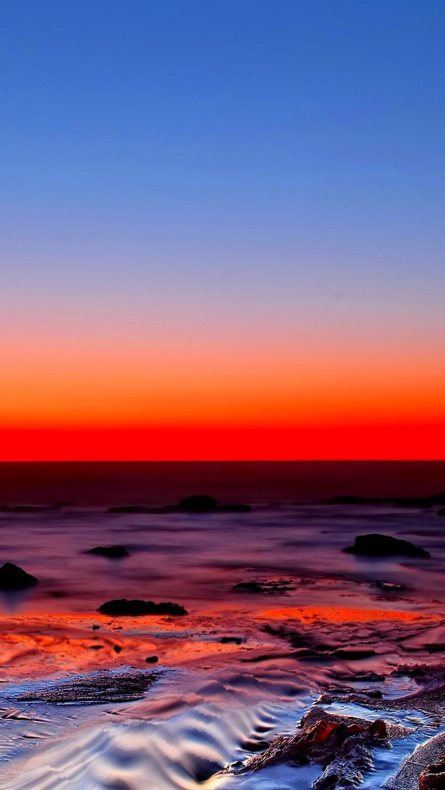 Beautiful Red Sunset  for 640 x 1136 iPhone 5 resolution