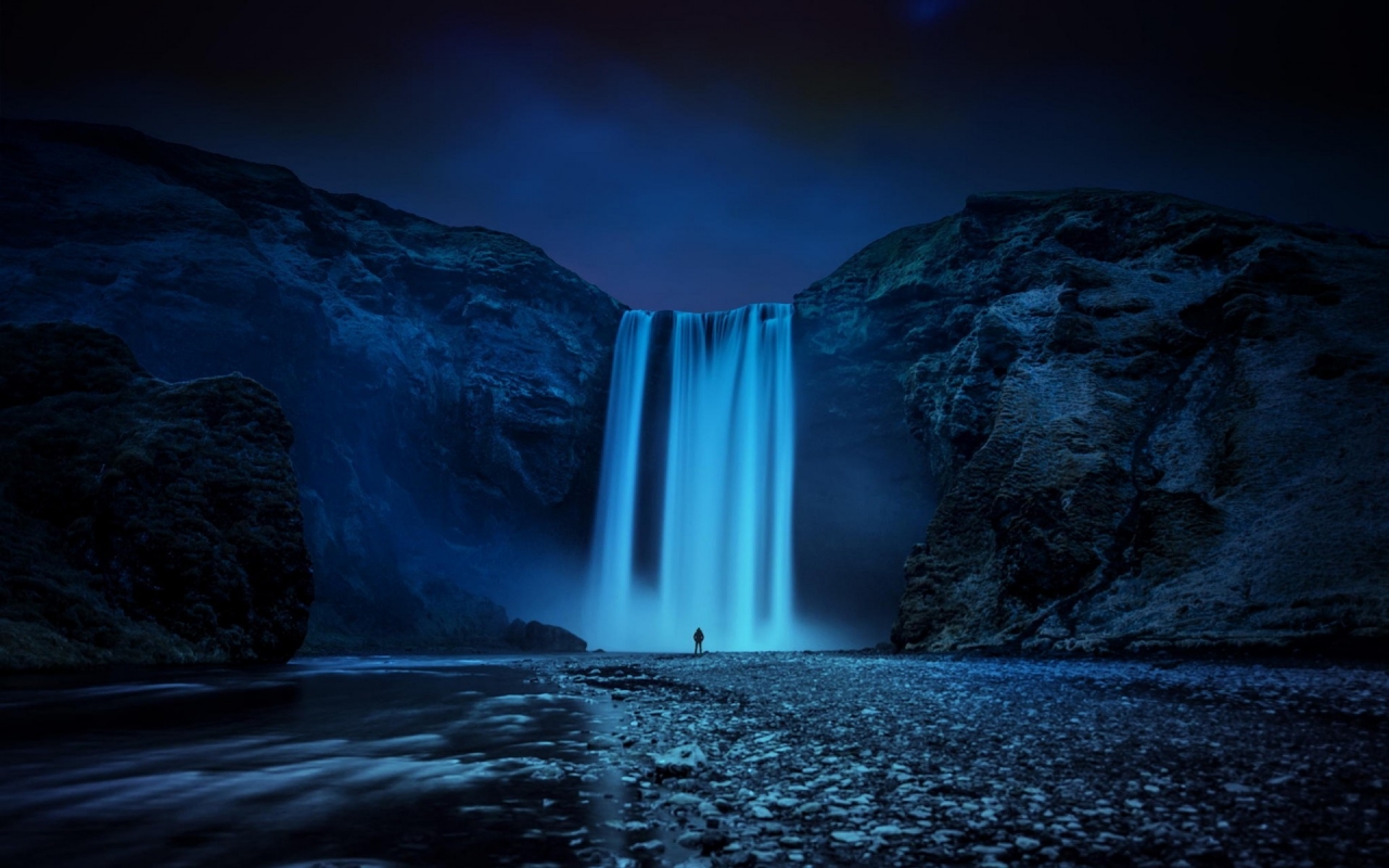 Beautiful Skogafoss Waterfall for 1280 x 800 widescreen resolution