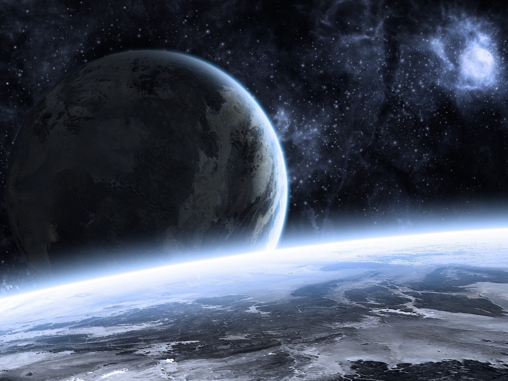 Beautiful Space Landscape for 1024 x 768 resolution